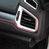 Tira decorativa para saída de ar do carro, tira decorativa cromada em forma de U para porta-ar condicionado interno, grade de ventilação, clipe decorativo DIY para porta e janela