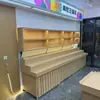 Estante de Exhibición de Frutas por Niveles Hecho a Medida para Supermercado de Alimentos Frescos Estante de Frutas y Verduras Estante de Frutería Mesa de Corte de Frutas Mostrador de Caja