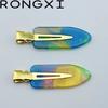 Pinza para el pelo de acetato multicolor vintage sin costuras de 6 cm Corea del Sur Celebridad de Internet pinza lateral en línea Chica Roja venta caliente ventas directas de fábrica