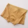 Ropa Interior de Hilo de Algodón Sin Costuras de Cintura Media para Hombre Sin Costuras de Moda Juvenil Tela de Algodón Pantalones Boxer de Cuatro Esquinas para Hombre Cabeza