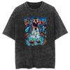 Camiseta lavada nueva de comercio exterior animación Jujutsu Kaisen hechizo de regreso a la guerra parejas casuales de manga corta