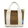 Suministro Exclusivo Transfronterizo de Bolsos Cruzados Portátiles Personalizados para Mujer, Bolsas de Lona Ligeras, Se Pueden Imprimir con Texto y Logo