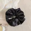 Goma de pelo satinada brillante de alta gama para mujer, coleta plisada perezosa estilo francés, versátil para el uso diario, elegante accesorio para el cabello
