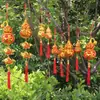 2024 novo plástico dourado cabaça nova casa arranjo de inauguração pequeno pingente decoração casamento plantas ornamentos festivo