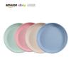 [Venta caliente transfronteriza] plato de paja de trigo 23cm plato grande plato de restaurante plato para bocadillos plato para frutas y bocadillos