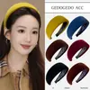 Diadema Retro de Terciopelo de Estilo Francés con Ala Ancha para Mujer, Accesorio para el Cabello de Corona Alta para Otoño e Invierno, Diadema Versátil para el Uso Diario
