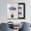 Luz Luxo Vertical Edição Meter Box Pintura Decorativa Moderna Caixa de Distribuição Simples Fraca Caixa Elétrica Caixa Interruptor Pintura Decorativa Cover Suspenso
