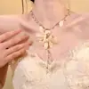 Fragancia de Gardenia~Collar con Borla de Flor Super Hada de Verano para Mujer 2026 Nuevo Estilo Cadena para Clavícula Ambiente de Vacaciones