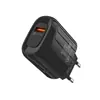 Impressão Digital 1 Cabeça de Carregamento USB 5V3A Adaptador de Energia Carregador de Celular de Carregamento Rápido Qc3.0 Padrão Europeu e Americano Atacado