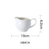 Accesorios de Cocina Blancos de Cerámica Bandeja para Huevos Tetera Cuchara para Leche Olla para Salsa y Vinagre Plato para Condimentos Plato para Sabores Suministros de Hotel Taza de Agua Botella de Aceite