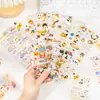 Pegatinas Impermeables con Patrón de Gato Lindo en Inglés para Uso Diario, Materiales para Decoración de Tarjetas DIY