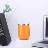 Taza para Huevo Termo de Acero Inoxidable Personalizado Taza de Cáscara de Huevo Copa para Vino Tinto Copa de Vientre Grande en Forma de U Doble Capa al Vacío 12 oz Taza para Huevo