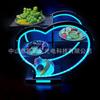 Bar Ktv Acero Inoxidable Luminoso Plato de Frutas Plato para Snacks Fuente de Frutas Plato para Snacks Soporte para Frutas Plato de Frutas Luminoso Creativo