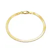 Pulsera de Plata S925 Huasheng Jewelry 4.5mm Pulsera Hueso de Serpiente Plana Venta Directa del Fabricante Mayorista