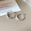 Pendientes de Zirconia Cepillada con Lazo Estilo Coreano Minimalista con un Toque de Lujo Ligero y Gama Alta, Tachuelas de Diseño Vintage