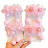 Cuerda de Flores para la Cabeza de Niños, Flor de Bola para la Cabeza de Niñas, Anillo de Goma para el Cabello Intestino Delgado, Accesorios para el Cabello de Bebé sin Daño, Goma para Cola de Caballo, Tendón