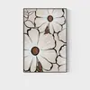 [Personalizado] Pintura Decorativa Floral en Blanco y Negro Estilo Mid-Century para Sala de Estar Entrada Pared del Sofá Pintura de Pie con un Toque Artístico Wabi-Sabi