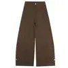 Jeans Casuales Marrón Mocha para Mujer, Nuevo Estilo Primavera 2026, Cubre Cadera, Holgados, Caídos, Pantalones de Pierna Ancha Largos hasta el Suelo