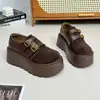 Zapatos Birkenstock de Suela Gruesa Estilo Retro para Mujer 2026 Otoño Nuevo Estilo Versátiles Casuales Zapatos Individuales de Moda Tendencia Ligeros Zapatos para Mujer