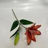 Impressão 3D Pequeno Lírio 2 Flores 1 Botão Decoração de Sala de Estar Flor Artificial Flor de Simulação Segurando Flor Flor de Casamento Comércio Exterior Transfronteiriço Flor de Seda