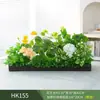 Paisagismo com Plantas Verdes Simulação Floreira Divisória de Piso Arte Floral de Chão Paisagem de Plantas Combinação de Floreira Flor Artificial em Vaso Bonsai Decoração