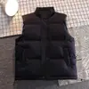 Atacado Fábrica Cruzada Colete Cor Sólida Masculino Outono Inverno Cardigã Sem Manga Algodão Tendência Jaqueta Curta Masculina Tendência