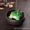 Enfeites para Pet de Chá Boutique Sapo Dourado Criativo Que Muda de Cor Maitreya Repolho Conjunto de Chá Kung Fu Acessórios para Mesa de Chá Cerimônia do Chá Combinação Zero