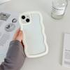 Estilo Ins Caja Transparente de Ola Grande Adecuada para Apple 17Pro 13/14 Airbag Anti-Caída Dos en Uno Caja para Teléfono Móvil Se 15