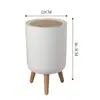 Lixeira de Cozinha, Lixeira Doméstica para Resíduos Alimentares com Base Elevada, Design de Luxo, Adequada para Banheiro, Escritório, Sala de Estar, Balde de Armazenamento Grande Capacidade para Papel