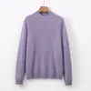 Novedad Otoño/Invierno 2026: Suéter de Lana con Forro Polar de Cuello Medio Alto para Mujer, Jersey de Cachemir de Punto Holgado