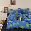 Nuevo Set Simple Espeso de Leche Polar Cuatro Piezas INS Celebridad de Internet Artículo Caliente Color Sólido Rayas Bebé Polar Set de Dormitorio Tres Piezas