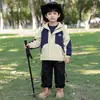 Jaqueta Infantil Outono 2026 Novo Estilo Streetwear Tendência Menino Capuz Corta-vento Roupas Infantis Estilo Primavera e Outono Tendência