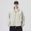 Chaqueta de Moda para Hombre 2026, Nueva Colección Primavera/Otoño, Corte Holgado, Estilo Pareja, Cuello Alto, Chaqueta de Trabajo, Estilo Casual