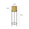 Juego redondo doble de lujo ligero, soporte para flores de dos niveles, soporte para flores de lujo ligero nórdico, soporte para flores de suelo para balcón, interior, maceta de rábano verde para sala de estar