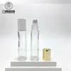 Botella de vidrio de 20 ml para aceites esenciales con bola de acero, botella roller de bola esmerilada, botella roller para sérum, botella vacía rellenable para viajes