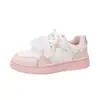 Tenis Verde Menta de Doble Cordón, Con Cordones, Zapatos de Mujer Cómodos y Versátiles, Zapatos Casuales Transpirables para Estudiantes de Secundaria
