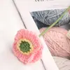 Flor Artificial Producto Terminado Flor Hecha a Mano Flor DIY Tejido de Lana Crochet Casero Ramo Margarita Pequeña Flor Terminada de Lana