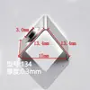 Clip de Montaje de Soporte para Tira de Luz de Canal de Aluminio Triangular Clip para Luz Lineal Ángulo Recto Fijo de 45 Grados Canal de Luz en Forma de V Acero Inoxidable