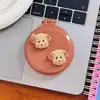Pente Dobrável com Espelho Dois em Um Fofo Mini Pente com Almofada de Ar para Meninas Pente Dobrável com Bolsa de Ar Pente de Massagem Desenho Animado