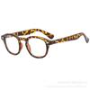 Óculos de sol femininos com estampa de leopardo e chá frio, estilo coreano, retrô, simples, armação grande, pequenos, planos, todos combinam