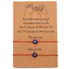 Pulsera de Tarjeta Popular para Pareja Transfronteriza Europea y Americana Simple y Personalizada Pulsera Trenzada Ojo del Diablo Juego de 2 Piezas