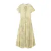 Ropa Europea y Americana Transfronteriza para Mujer Za Aliexpress Venta Caliente Estilo Europeo y Americano Dulce y Fresco Vestido de Lunares de Longitud Media