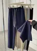 Modelo Destacado~Nuevos Pantalones Casuales de Pierna Recta de Tiro Alto Estilo Coreano para Mujer, Color Sólido, Sencillos y Versátiles, Pantalones Largos de Tencel, Primavera/Verano 2026