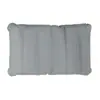 Artefacto para siesta de oficina Portátil Ecológico Engrosado Simple Color Puro Terciopelo Multifuncional Viaje Respaldo Almohada Inflable