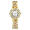 Relógio Feminino de Quartzo com Pulseira, Padrão Romano Moderno e Diamantes, Fabricante em Estoque