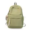 Mochila Nueva Simple de Color Sólido Estilo Coreano con Alto Valor Estético y Gran Capacidad, Elegante Bolsa Escolar de Verano para Estudiantes, Mochila Ligera
