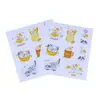 Adesivos Decorativos Infantis Autoadesivos de Papel Couchê Personalizados Criativos Ip Estendidos de Desenho Animado Animal Material Adesivos para Livro de Mão