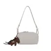 Bolsa Estilo Coreano para Marmita Bolsa de Ombro Tendência Bolsa de Mão Cor Sólida Feminina Bolsa de Ombro Versátil para Primavera Verão Bolsa Transversal