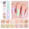 Taladro de Uñas Japonés para Joyería 12 Gramos Remache de Concha Color Arte de Uñas Fondo Plano Diamante Adorno de Uñas DIY