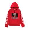 Moletom Japonês de Anime Jujutsu Kaisen Masculino com Estampa de Feiticeiro, Forrado com Fleece, Tendência, Colaboração de Anime para Outono e Inverno